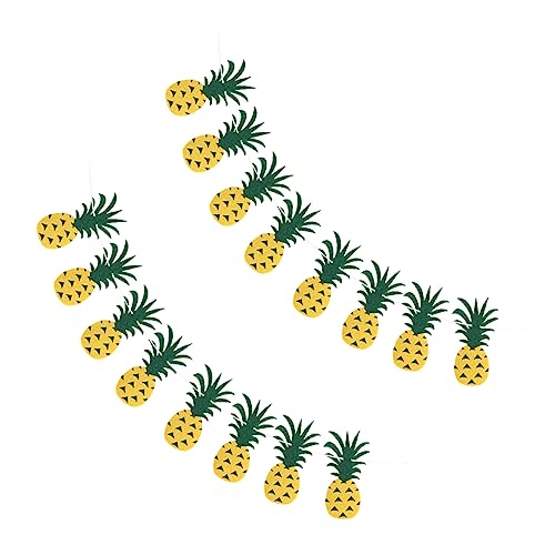 Toyvian Girlande 2pcs Ananas Filz Bunting Obst Banner Bunting Für Dekorationen Toyvian Girlande 2pcs Ananas Filz Bunting Obst Banner Bunting Für Dekorationen von Toyvian