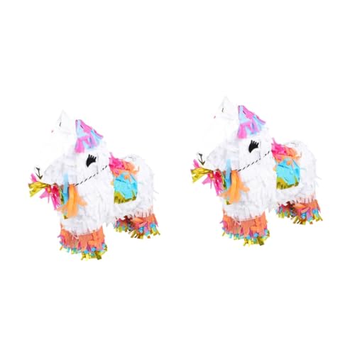 Toyvian 2st Pinata-geschenkbox Miniforce-spielzeuge Mexikanische Ornamente Spielzeug Für Draußen Outdoor-geschenke Spielzeug Für Haustiere Parteibevorzugung Papier Kind Mexiko Füllung von Toyvian