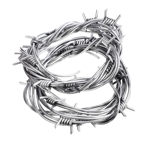 Toyvian 2st Simulationsdrahtkette Stacheldrahtdekoration Dekorationen Aus Spinnweben Neon Gefälschter Verrosteter Stacheldraht Halloween-Girlande Mit Lichtern Ecke Animiert Tür Silver PVC Toyvian 2st Simulationsdrahtkette Stacheldrahtdekoration Dekorationen Aus Spinnweben Neon Gefälschter Verrosteter Stacheldraht Halloween-Girlande Mit Lichtern Ecke Animiert Tür Silver PVC von Toyvian