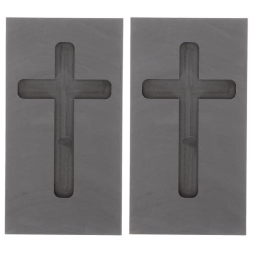 Toyvian 2stücke Graphit-kreuzform Für Hochtemperatur-Schmelzen Robuste Gussform Für Metallverarbeitung Geeignet Für Gießen Und Verfeinern Von Metallen Toyvian 2stücke Graphit-kreuzform Für Hochtemperatur-Schmelzen Robuste Gussform Für Metallverarbeitung Geeignet Für Gießen Und Verfeinern Von Metallen von Toyvian