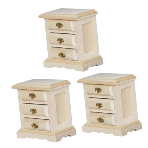 Toyvian 3 STK Nachttisch Modell Mini-zubehör Miniatur-nachttischdekoration Miniatur-szenenmöbel Vintage Schminktisch Schublade Nachttisch Kommode Puppenhaus Holz Spielzeug Toyvian 3 STK Nachttisch Modell Mini-zubehör Miniatur-nachttischdekoration Miniatur-szenenmöbel Vintage Schminktisch Schublade Nachttisch Kommode Puppenhaus Holz Spielzeug von Toyvian