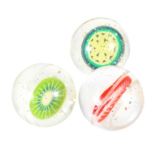Toyvian 3 Stück Fruchtige Sprungbälle Bouncy Balls mit Kreativem Muster für Freizeit und Sicher und Toyvian 3 Stück Fruchtige Sprungbälle Bouncy Balls mit Kreativem Muster für Freizeit und Sicher und von Toyvian