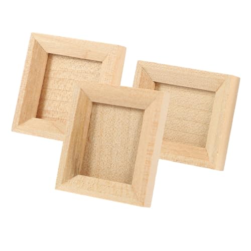 Toyvian 3 Stück Miniatur-fotorahmen-Ornamente Puppenhauszubehör Puppenhaus-Badezimmer-Accessoires Unfertige Bilderrahmen Miniatur Bilderrahmen Mini-puppenhausmöbel Holz Khaki Toyvian 3 Stück Miniatur-fotorahmen-Ornamente Puppenhauszubehör Puppenhaus-Badezimmer-Accessoires Unfertige Bilderrahmen Miniatur Bilderrahmen Mini-puppenhausmöbel Holz Khaki von Toyvian