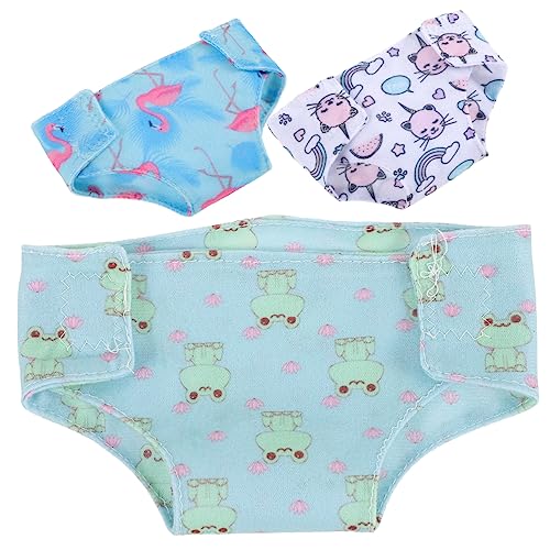 Toyvian 3 Stück Puppenkleidung Puppen Kleidung Puppen Klamotten Spielzeugunterwäsche Puppen-Outfit Puppenhöschen Unterhose für Puppe kleine Puppenunterwäsche Puppen Höschen Stoff Toyvian 3 Stück Puppenkleidung Puppen Kleidung Puppen Klamotten Spielzeugunterwäsche Puppen-Outfit Puppenhöschen Unterhose für Puppe kleine Puppenunterwäsche Puppen Höschen Stoff von Toyvian