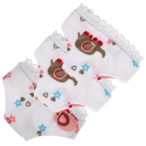 Toyvian 3 Stück Spielzeughöschen Puppenkleidung Puppen Kleidung doll Clothes Puppen Accessoires Puppenhöschen online Puppenaccessoires Spielzeugpuppen-Unterhose Höschen für Puppen Stoff von Toyvian