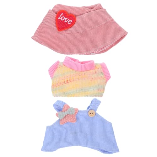 Toyvian 3 Stück Teiliges Puppenkleid Set mit Herzmütze T Shirt und Latzhose Weiche Bequeme Kleidung für Puppen Vielseitig Kompatibel Einfach Anzuziehen Fördert Kreativität und Spielspaß Toyvian 3 Stück Teiliges Puppenkleid Set mit Herzmütze T Shirt und Latzhose Weiche Bequeme Kleidung für Puppen Vielseitig Kompatibel Einfach Anzuziehen Fördert Kreativität und Spielspaß von Toyvian