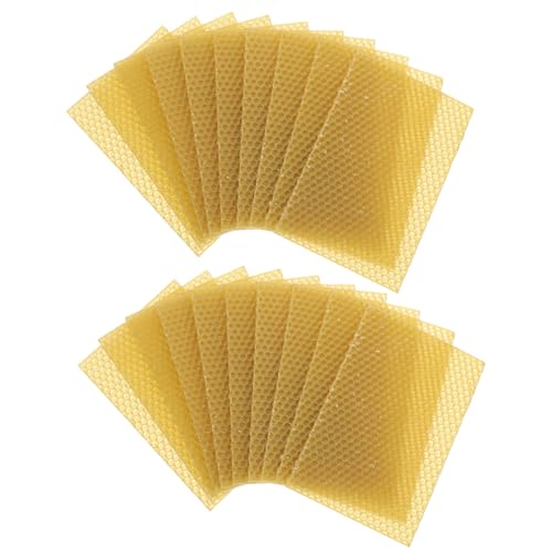 Toyvian 30 Stück Bienenstockwachs Zum Basteln Bienenwachs Zum Kerzenbasteln Bienenwachs Wabengrundierung Möbelpolitur Bienenzucht Naturwachs Naturwachs Für Kerzen von Toyvian