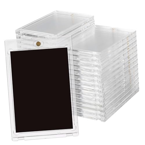 Toyvian 30 Stück Magnetische Transparente Kartenhalter aus Robustem Hartplastik Schützende Sammelkarten Hüllen mit Sicherem Magnetverschluss für Trading Card Display und Aufbewahrung Toyvian 30 Stück Magnetische Transparente Kartenhalter aus Robustem Hartplastik Schützende Sammelkarten Hüllen mit Sicherem Magnetverschluss für Trading Card Display und Aufbewahrung von Toyvian