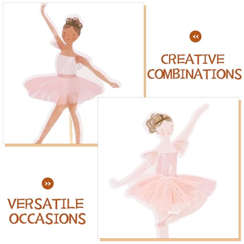 Toyvian 36 Stück Ballerina-Cupcake-Topper, Ballett-Tutu, Tänzerin, Mädchen, Cupcake-Topper, Ballettschuh-Picker, Tanzkuchen, Dessert, Muffin-Topper für Hochzeit, Babyparty, Geburtstagsparty, Rosa Toyvian 36 Stück Ballerina-Cupcake-Topper, Ballett-Tutu, Tänzerin, Mädchen, Cupcake-Topper, Ballettschuh-Picker, Tanzkuchen, Dessert, Muffin-Topper für Hochzeit, Babyparty, Geburtstagsparty, Rosa von Toyvian