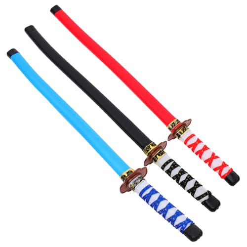 Toyvian 3Stücke Schwertspielzeug Japanische Cosplay Schwerter für Geburtstagsfeiern und Rollenspiele Sicher und Robust für Party Mitspeisen Toyvian 3Stücke Schwertspielzeug Japanische Cosplay Schwerter für Geburtstagsfeiern und Rollenspiele Sicher und Robust für Party Mitspeisen von Toyvian