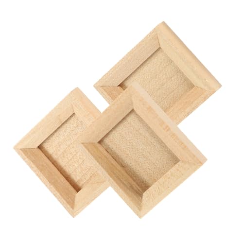 Toyvian 3stücke Miniatur Bilderrahmen Teiliges Holz- Zubehör Für Puppenhäuser Kreative Fotoanzeige Kleine Dekorative Rahmen Für Miniatur-szenen Und Bastelprojekte von Toyvian