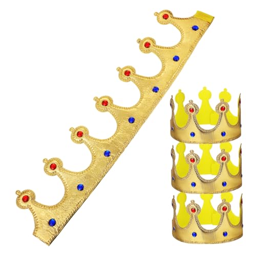 Toyvian 4 Stück Goldene Geburtstagskronen aus Stoff Leichte Partyhüte Bequeme Kindergeburtstagsmütze Vielseitig für Jungen Mädchen als Partydeko und Mitgebsel Toyvian 4 Stück Goldene Geburtstagskronen aus Stoff Leichte Partyhüte Bequeme Kindergeburtstagsmütze Vielseitig für Jungen Mädchen als Partydeko und Mitgebsel von Toyvian