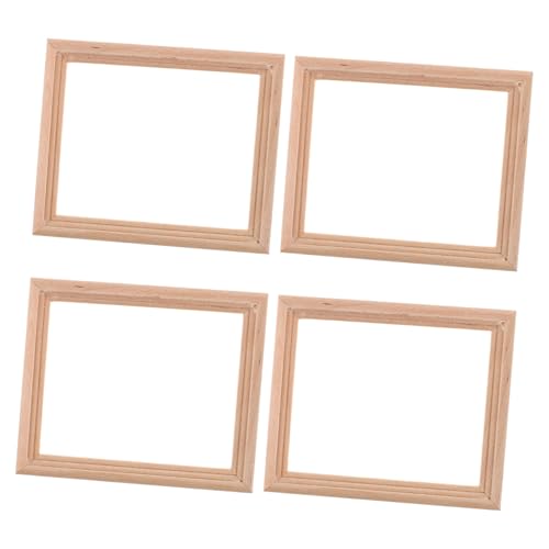 Toyvian 4 Stück Puppenhausregal Mini Dekoration Fenster Anzeige Holz puppenhaus Einrichtung möbel Küchenzubehör für Puppenstuben Puppenhaus Bilderrahmen hölzern Khaki Toyvian 4 Stück Puppenhausregal Mini Dekoration Fenster Anzeige Holz puppenhaus Einrichtung möbel Küchenzubehör für Puppenstuben Puppenhaus Bilderrahmen hölzern Khaki von Toyvian
