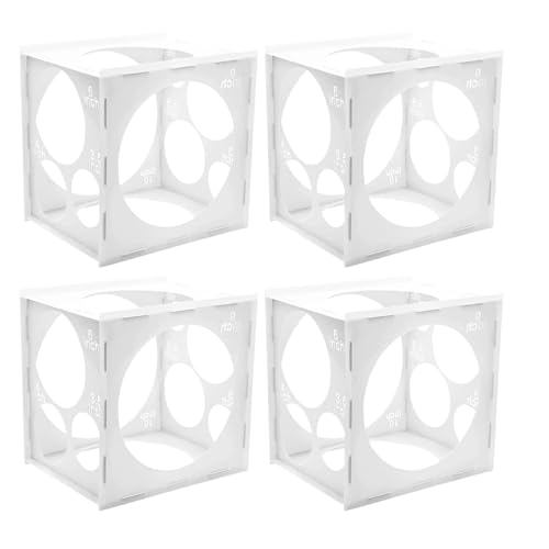 Toyvian 4 Stück Teiliges Ballon Transparente Ballon-sizer-box Präzises Messwerkzeug für Partydekorationen Geburtstags Hochzeitsfeiern Vielseitig und Robust von Toyvian