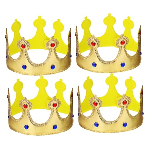 Toyvian 4 Stück Teiliges Goldene Geburtstagskronen für Leichte Stoff-hüte mit Kronendesign Wiederverwendbar Bequem Tragbar Geburtstagsdeko und Party-mitgebsel für Jungen und Mädchen Toyvian 4 Stück Teiliges Goldene Geburtstagskronen für Leichte Stoff-hüte mit Kronendesign Wiederverwendbar Bequem Tragbar Geburtstagsdeko und Party-mitgebsel für Jungen und Mädchen von Toyvian