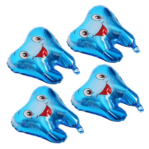 Toyvian 4 Stück Teiliges Zahnform Folienballons in Blau für Shower und Kindergeburtstag Langlebige Aluminiumfolie Niedliches Cartoon-design für Geburtstags Babyparty-dekoration Toyvian 4 Stück Teiliges Zahnform Folienballons in Blau für Shower und Kindergeburtstag Langlebige Aluminiumfolie Niedliches Cartoon-design für Geburtstags Babyparty-dekoration von Toyvian