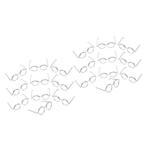 Toyvian 40 STK Mini-Brillengestell Mini-Brille zum Anziehen der Puppe Brillengestell zum Anziehen der Puppe Spielzeug Gläser Mini-Puppen-Brille Brillen zum Anziehen der Puppe Baby Zubehör von Toyvian