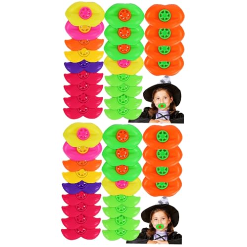 Toyvian 40 Stück Teiliges Partyspielzeug mit Bunten Lippen und Schnurrbart Pfeifen Langlebige Kindertröten mit Einzigartigem Design Glatter Oberfläche als Mitgebsel für Fasching und Toyvian 40 Stück Teiliges Partyspielzeug mit Bunten Lippen und Schnurrbart Pfeifen Langlebige Kindertröten mit Einzigartigem Design Glatter Oberfläche als Mitgebsel für Fasching und von Toyvian