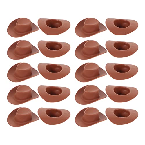 Toyvian 40St Mini-Cowboyhut für kinderspielzeug Cowboyhut für Puppen Puppenhut Mini-Hüte Mini-Cowboyhüte zum Basteln Kleiner Hut kleine Hütchen zum Basteln Plastik Brown Toyvian 40St Mini-Cowboyhut für kinderspielzeug Cowboyhut für Puppen Puppenhut Mini-Hüte Mini-Cowboyhüte zum Basteln Kleiner Hut kleine Hütchen zum Basteln Plastik Brown von Toyvian