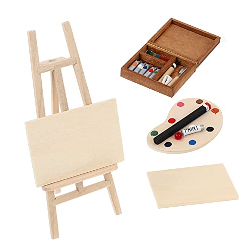 Toyvian 4Pcs Puppenhaus Dekoration Zubehör 1/12 Dollhouse Miniatur Holz Staffelei Palette Zeichnung Bord Öl Malerei Set für Miniatur Puppenhaus Zubehör Toyvian 4Pcs Puppenhaus Dekoration Zubehör 1/12 Dollhouse Miniatur Holz Staffelei Palette Zeichnung Bord Öl Malerei Set für Miniatur Puppenhaus Zubehör von Toyvian