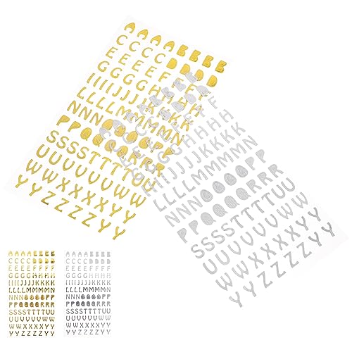 Toyvian 4blätter Bögen Selbstklebende Buchstabenaufkleber Und Alphabet Sticker Für Kunstprojekte Scrapbooking Dekoration Und Für Oberflächen Toyvian 4blätter Bögen Selbstklebende Buchstabenaufkleber Und Alphabet Sticker Für Kunstprojekte Scrapbooking Dekoration Und Für Oberflächen von Toyvian