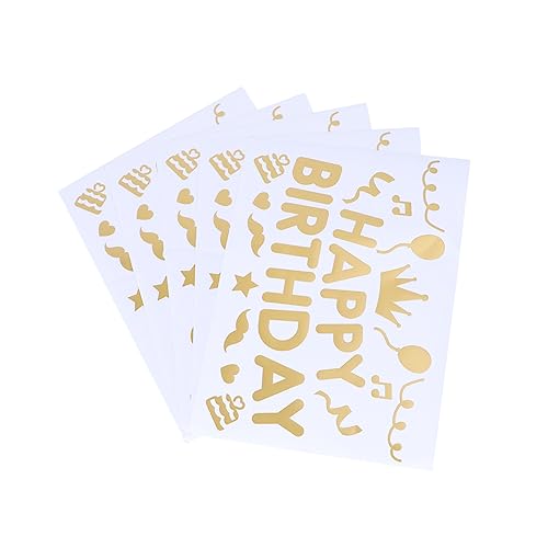 Toyvian 5 Stück Ballonaufkleber luftballons aufkleber geburtstag holiday decor sticker wall decal balons Dekorationsaufkleber dekorative Abziehbilder wandaufkleber schmuck Plastik Golden Toyvian 5 Stück Ballonaufkleber luftballons aufkleber geburtstag holiday decor sticker wall decal balons Dekorationsaufkleber dekorative Abziehbilder wandaufkleber schmuck Plastik Golden von Toyvian