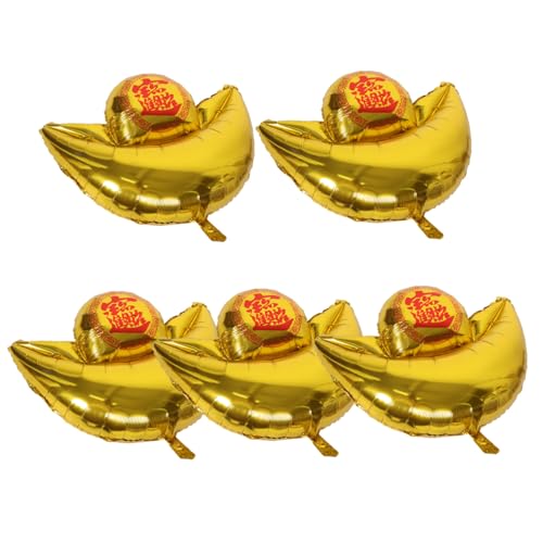 Toyvian 5 Stück Goldene Ingot Form Aluminiumfolie Ballons Einfache Inflation Festliche Neujahrsdekoration Einzigartige Party Deko für Silvesterfeier und Foto Requisiten Toyvian 5 Stück Goldene Ingot Form Aluminiumfolie Ballons Einfache Inflation Festliche Neujahrsdekoration Einzigartige Party Deko für Silvesterfeier und Foto Requisiten von Toyvian