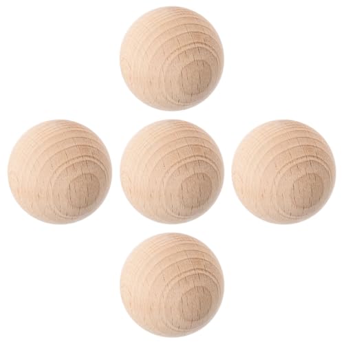 Toyvian 5 Stück Holz Croquetbälle Buchenholz Ungebohrte Unbehandelte Holzkugeln für Bastelprojekte und Outdoor Spiele für Rasen und Gartenaktivitäten Toyvian 5 Stück Holz Croquetbälle Buchenholz Ungebohrte Unbehandelte Holzkugeln für Bastelprojekte und Outdoor Spiele für Rasen und Gartenaktivitäten von Toyvian