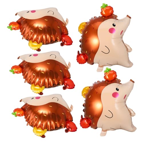 Toyvian 5 Stück Igelballon Luftballons Schlagballon Dschungel Karikatur exquisites Ballondekor Ballon für die Dekoration bezaubernder Folienballon Partydekor Aluminiumfolie Bunt von Toyvian