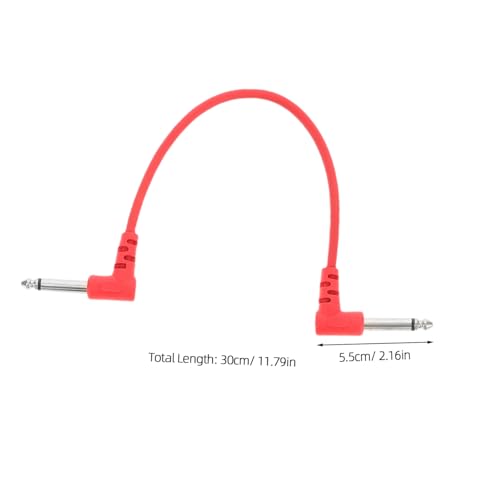 Toyvian 5 Stück Teiliges Effektpedal Kabel Robuste Kompakte Instrumenten Audiokabel für Bass und Gitarreneffektgeräte für Pedalboard Optimierung und Klare Soundübertragung von Toyvian