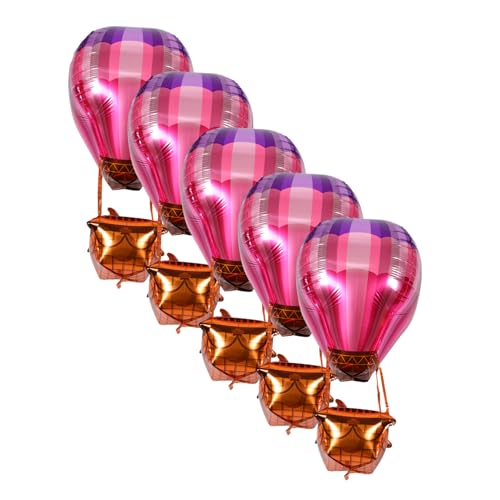 Toyvian 5 Stück Teiliges Heißluftballon Dekorationen Aluminium Folienballons für Geburtstagsfeiern Hochzeitsfeiern Vielseitig Einsetzbar und Elegant Toyvian 5 Stück Teiliges Heißluftballon Dekorationen Aluminium Folienballons für Geburtstagsfeiern Hochzeitsfeiern Vielseitig Einsetzbar und Elegant von Toyvian