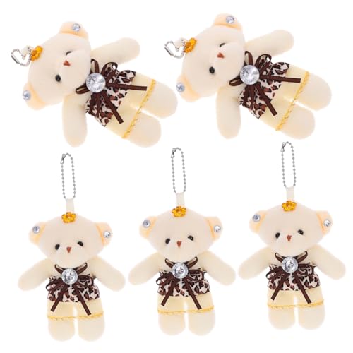 Toyvian 5 Stück Teiliges Mini Plüschbär mit Hängeketten Lebendige Farben Vielseitiger Schlüsselanhänger und Taschenanhänger für Hochzeitsdekoration Geschenke und DIY Bastelprojekte Toyvian 5 Stück Teiliges Mini Plüschbär mit Hängeketten Lebendige Farben Vielseitiger Schlüsselanhänger und Taschenanhänger für Hochzeitsdekoration Geschenke und DIY Bastelprojekte von Toyvian