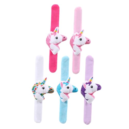 Toyvian 5 Stück Teiliges Plüsch Einhorn Schnapparmband Niedliches Animal Slap Bracelet für Leichte und Kompakte Armbänder für Geburtstags und Themenpartys Gemischte Farben Toyvian 5 Stück Teiliges Plüsch Einhorn Schnapparmband Niedliches Animal Slap Bracelet für Leichte und Kompakte Armbänder für Geburtstags und Themenpartys Gemischte Farben von Toyvian