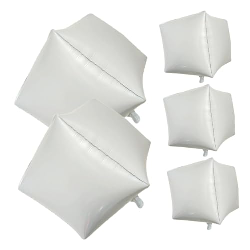 Toyvian 5 Stück Teiliges Quadratisches Aluminium Weiß Partydeko für Geburtstag Festival Hochzeit Kinderfeier Toyvian 5 Stück Teiliges Quadratisches Aluminium Weiß Partydeko für Geburtstag Festival Hochzeit Kinderfeier von Toyvian