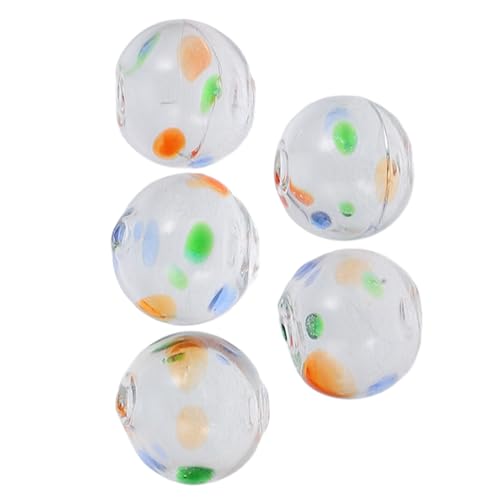 Toyvian 5 Stück Windspiel Glasperlen Runde DIY Perlen für Schmuckherstellung Armband Ohrring und Windspiel Bastelzubehör Glas Material Hautfreundlich Toyvian 5 Stück Windspiel Glasperlen Runde DIY Perlen für Schmuckherstellung Armband Ohrring und Windspiel Bastelzubehör Glas Material Hautfreundlich von Toyvian