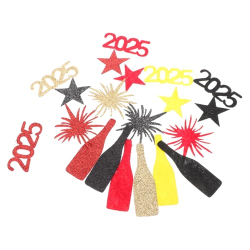 Toyvian 50 Stück 2025 Partydekoration Des Neuen Jahres Pailletten Zum Basteln Neujahrs-fotokabinenrahmen Weihnachtsglitter Wabendekoration Des Neuen Jahres Neujahr Fotokabine Gefühlt Toyvian 50 Stück 2025 Partydekoration Des Neuen Jahres Pailletten Zum Basteln Neujahrs-fotokabinenrahmen Weihnachtsglitter Wabendekoration Des Neuen Jahres Neujahr Fotokabine Gefühlt von Toyvian