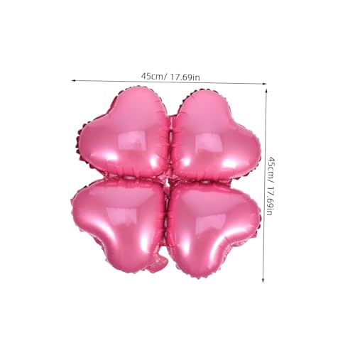 Toyvian 50 Stück Aluminiumfolie Ballons mit Vierblättrigem Kleeblatt design und Herzmotiven in Rosa Wiederverwendbare Partydeko für Geburtstage Hochzeiten und Valentinstag Toyvian 50 Stück Aluminiumfolie Ballons mit Vierblättrigem Kleeblatt design und Herzmotiven in Rosa Wiederverwendbare Partydeko für Geburtstage Hochzeiten und Valentinstag von Toyvian