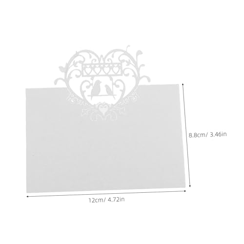 Toyvian 50 Stück Hochzeit Tischkarten mit Love Bird Design Weiße Sitzplatzkarten für Verlobung und Feier Faltbare Escort- und Zeltkarten für Elegante Empfangsdekoration Toyvian 50 Stück Hochzeit Tischkarten mit Love Bird Design Weiße Sitzplatzkarten für Verlobung und Feier Faltbare Escort- und Zeltkarten für Elegante Empfangsdekoration von Toyvian