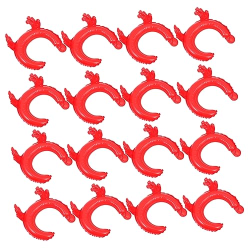 Toyvian 50 Stück Stirnband Aluminiumfolie Ballon Ballondekor Für Aufblasbare Stirnbandverzierung Ballon Im Geweih-design Cartoon-elch-horn-design-ballon-stirnband Rot von Toyvian