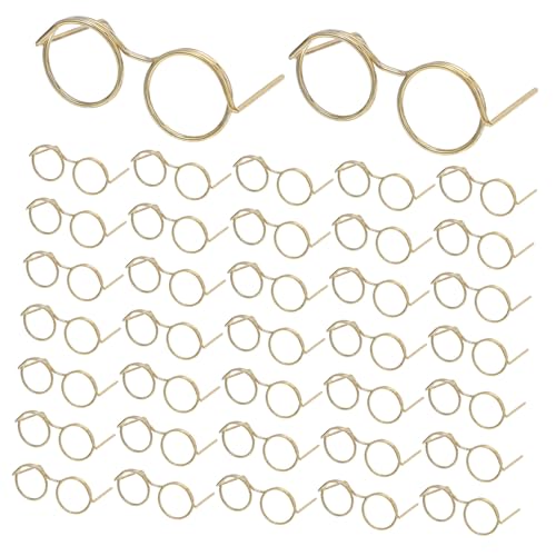 Toyvian 50 Stück Teiliges Miniatur Puppenbrillen Metallrahmen Filigrane Mini Eyeglasses für Puppenhaus Zubehör DIY für Erwachsene Realistische Mini Brillen für Puppen Kostüm Toyvian 50 Stück Teiliges Miniatur Puppenbrillen Metallrahmen Filigrane Mini Eyeglasses für Puppenhaus Zubehör DIY für Erwachsene Realistische Mini Brillen für Puppen Kostüm von Toyvian