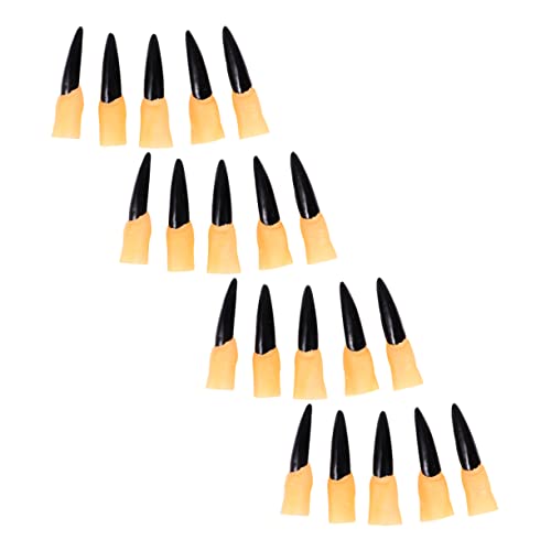Toyvian 50Stücke Zombie Finger Nägel Abdeckung für Halloween Cosplay Gruselige Party Requisiten Schwarz Horror Dekoration für Halloween Feiern Langlebig Toyvian 50Stücke Zombie Finger Nägel Abdeckung für Halloween Cosplay Gruselige Party Requisiten Schwarz Horror Dekoration für Halloween Feiern Langlebig von Toyvian