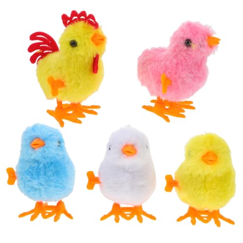 Toyvian 5stücke Plüschhühner Spielzeug Mit Aufziehmechanismus Hüpfende Küken Für Mädchen Als -mitgebsel Und Frühlingspartys Für Kleinkinder Toyvian 5stücke Plüschhühner Spielzeug Mit Aufziehmechanismus Hüpfende Küken Für Mädchen Als -mitgebsel Und Frühlingspartys Für Kleinkinder von Toyvian