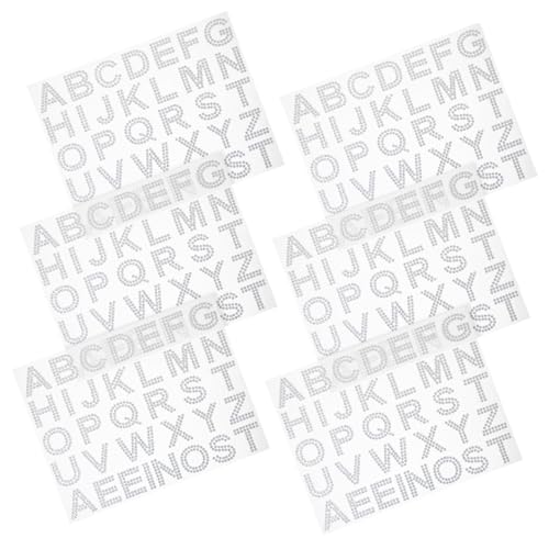 Toyvian 6 Blätter Selbstklebende Strass Buchstaben Aufkleber Flexible Dekorative Sticker für Kleidung Taschen Handyhüllen Individuell Zuschneidbar Haftstark für DIY Bastelbedarf Toyvian 6 Blätter Selbstklebende Strass Buchstaben Aufkleber Flexible Dekorative Sticker für Kleidung Taschen Handyhüllen Individuell Zuschneidbar Haftstark für DIY Bastelbedarf von Toyvian