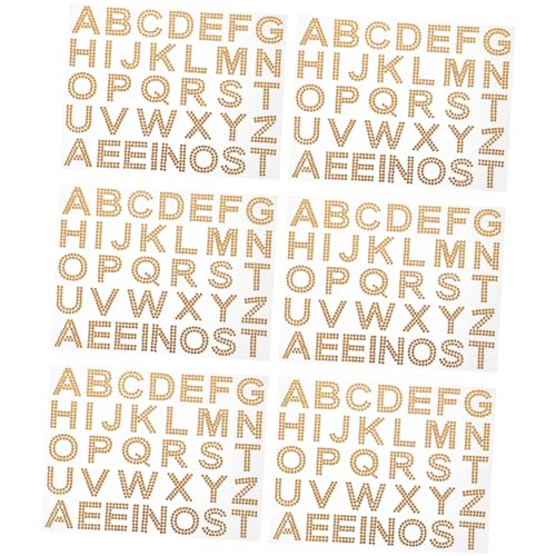 Toyvian 6 Blätter Strass Aufkleber für Kleidung Selbstgemacht Sticker mit Selbstklebendem Design Multifunktionale Glitzer Buchstabenaufkleber für Tassen Taschen und Kunsthandwerk Toyvian 6 Blätter Strass Aufkleber für Kleidung Selbstgemacht Sticker mit Selbstklebendem Design Multifunktionale Glitzer Buchstabenaufkleber für Tassen Taschen und Kunsthandwerk von Toyvian