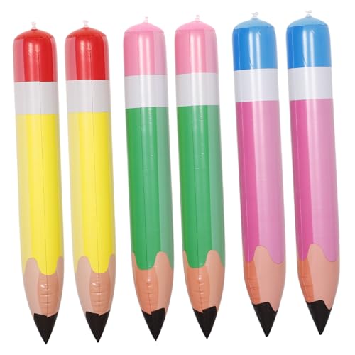 Toyvian 6 Stück Aufblasbarer Bleistift Bleistiftdekorationen Für Den Junggesellenabschied Aufblasbare Jumbo-buntstifte Klassenzimmer-bleistift-hängedekoration Zurück Zum Schulkranz Pvc Toyvian 6 Stück Aufblasbarer Bleistift Bleistiftdekorationen Für Den Junggesellenabschied Aufblasbare Jumbo-buntstifte Klassenzimmer-bleistift-hängedekoration Zurück Zum Schulkranz Pvc von Toyvian