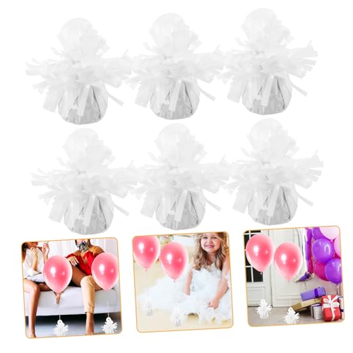 Toyvian 6 Stück Ballongewichte Weiß Praktischer für Helium Latexballons Vielseitige Ballongewicht Anhänger für Hochzeit Geburtstag und Partydekoration Toyvian 6 Stück Ballongewichte Weiß Praktischer für Helium Latexballons Vielseitige Ballongewicht Anhänger für Hochzeit Geburtstag und Partydekoration von Toyvian