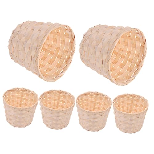 Toyvian 6stücke Mini Geflochtene Körbe Dekorative Aufbewahrungskörbe Für Hochzeiten Blumenkinder Und Partys Kleine Körbe Für Tischdekoration Und Organisation Von Kleinigkeiten Toyvian 6stücke Mini Geflochtene Körbe Dekorative Aufbewahrungskörbe Für Hochzeiten Blumenkinder Und Partys Kleine Körbe Für Tischdekoration Und Organisation Von Kleinigkeiten von Toyvian