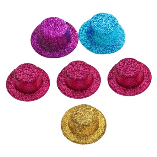 Toyvian 6 Stück Bunte Mini Top Hats mit Pailletten Kleine DIY Puppenhüte Wiederverwendbare Partyhüte Vielseitige Dekoration für Haustiere und Bastelprojekte Zufällige Farbe Toyvian 6 Stück Bunte Mini Top Hats mit Pailletten Kleine DIY Puppenhüte Wiederverwendbare Partyhüte Vielseitige Dekoration für Haustiere und Bastelprojekte Zufällige Farbe von Toyvian