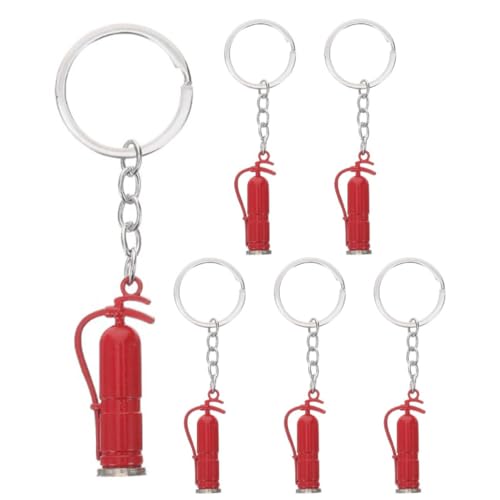 Toyvian 6 Stück Feuerwehr Schlüsselanhänger Feuerlöscher Anhänger aus Robustem Zinklegierung Langlebig und Stilvoll als Geschenk für Feuerwehrliebhaber und Sammler Toyvian 6 Stück Feuerwehr Schlüsselanhänger Feuerlöscher Anhänger aus Robustem Zinklegierung Langlebig und Stilvoll als Geschenk für Feuerwehrliebhaber und Sammler von Toyvian