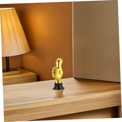 Toyvian 6 Stück Mini Trophäen aus Kunststoff Goldfarbene Daumen Pokale als Auszeichnung und Belohnung Motivierende Preise für Quiz Spiel Sportveranstaltungen und Wiederverwendbar von Toyvian